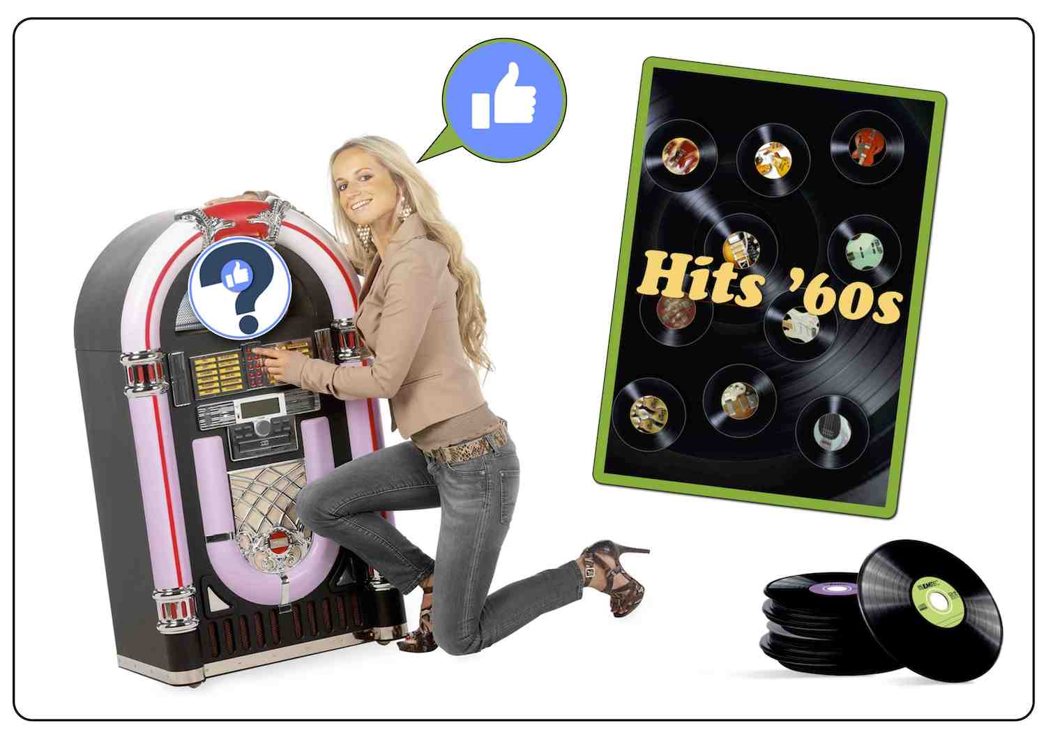 Gioco a Quiz sulle 30 canzoni classificate ai primi 3 posti nella Hit Parade annuale del mitico decennio d'oro per la musica leggera italiana.