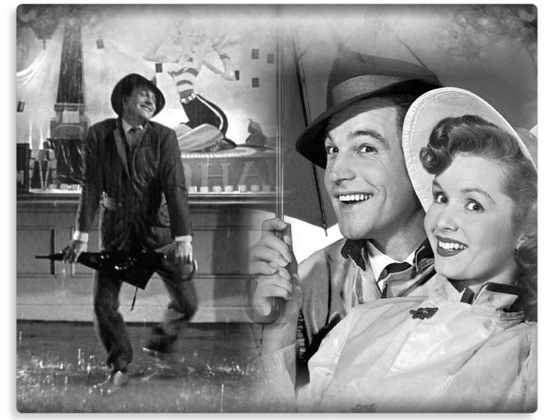 CANTANDO SOTTO LA PIOGGIA - by waau design - Riproduzione di immagini del film di Stanley Donen, stampata su alluminio.