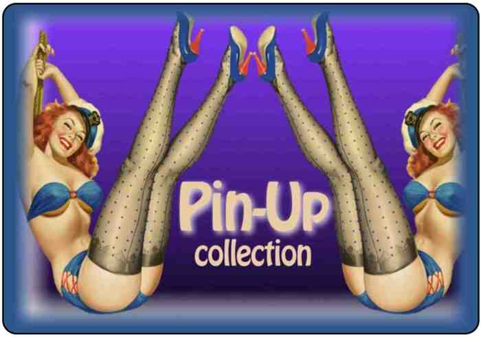 PIN-UP  COLLECTION - eBook - 34 pagine - 100 immagini - file Pdf -  Ragazze solitamente procaci, ammiccanti e sorridenti le cui immagini iniziarono a diffondersi su molte riviste americane degli anni '50.